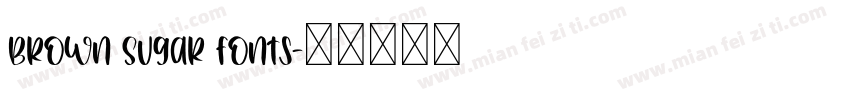Brown Sugar fonts字体转换